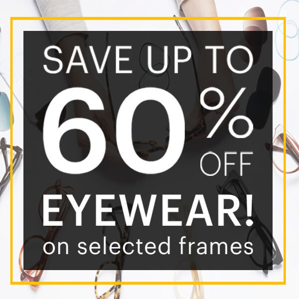 Save Up to 60% OFF on Selected Frames