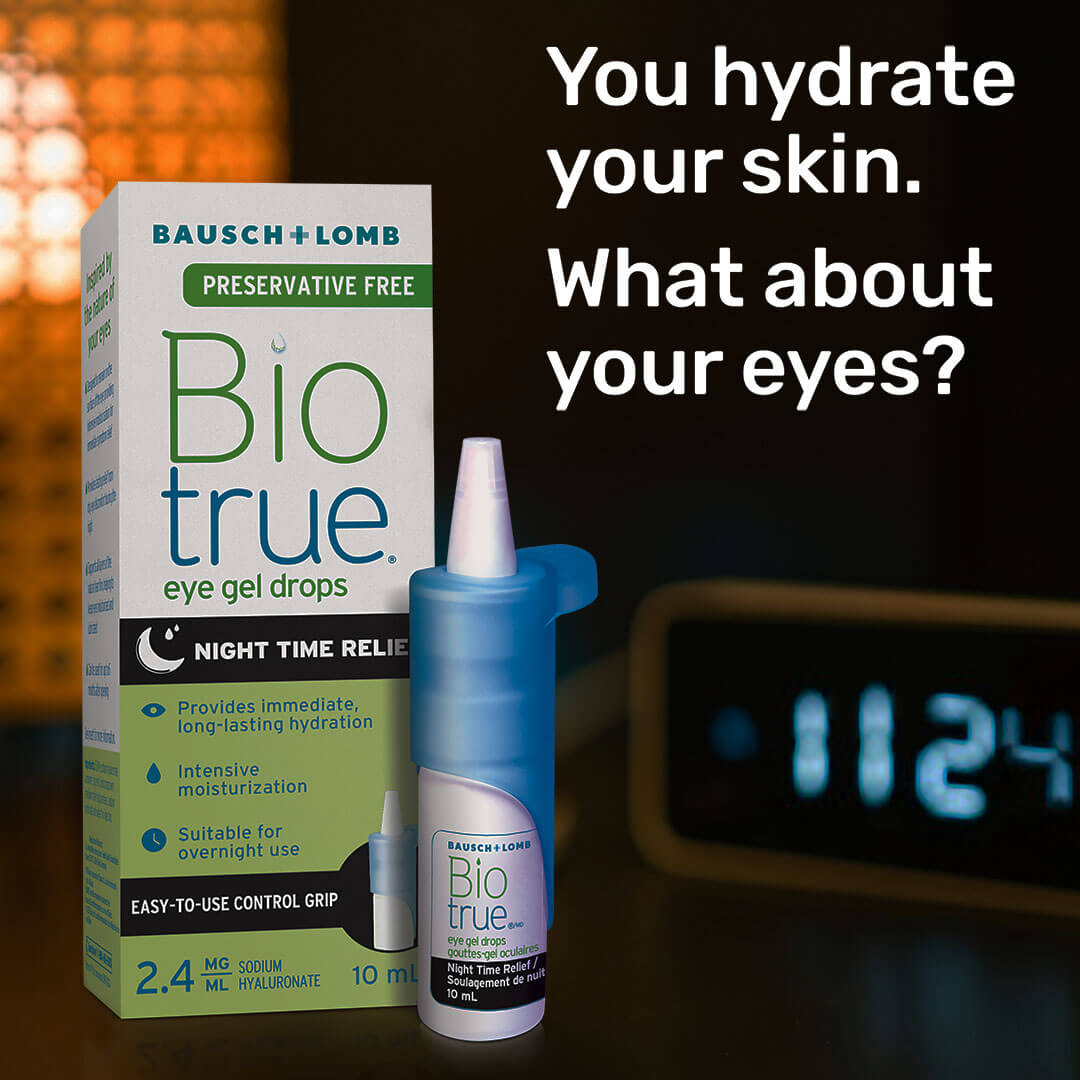 NEW Biotrue Nighttime Relief Gel Drops