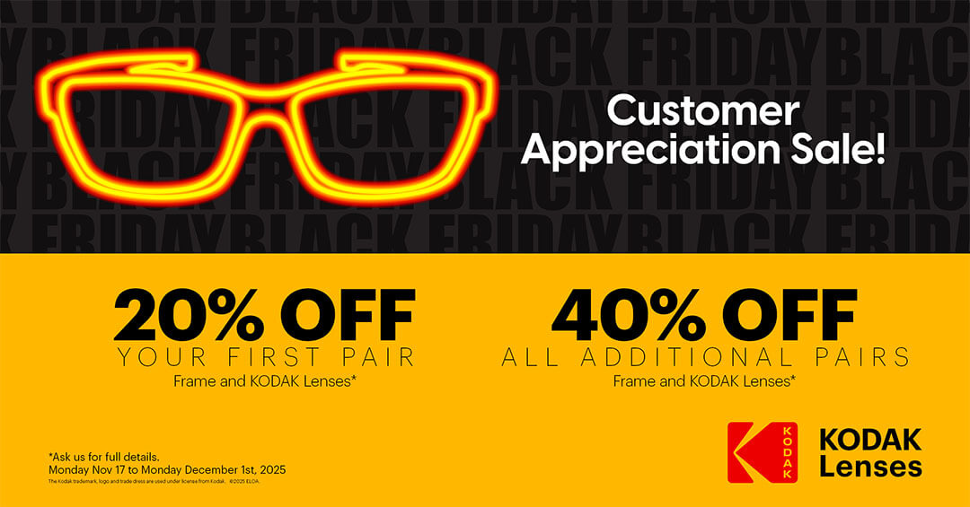 CA BF sale Nov 17 to Dec 1 2025 kodak lens vision centres eyetrust eyecare 1080