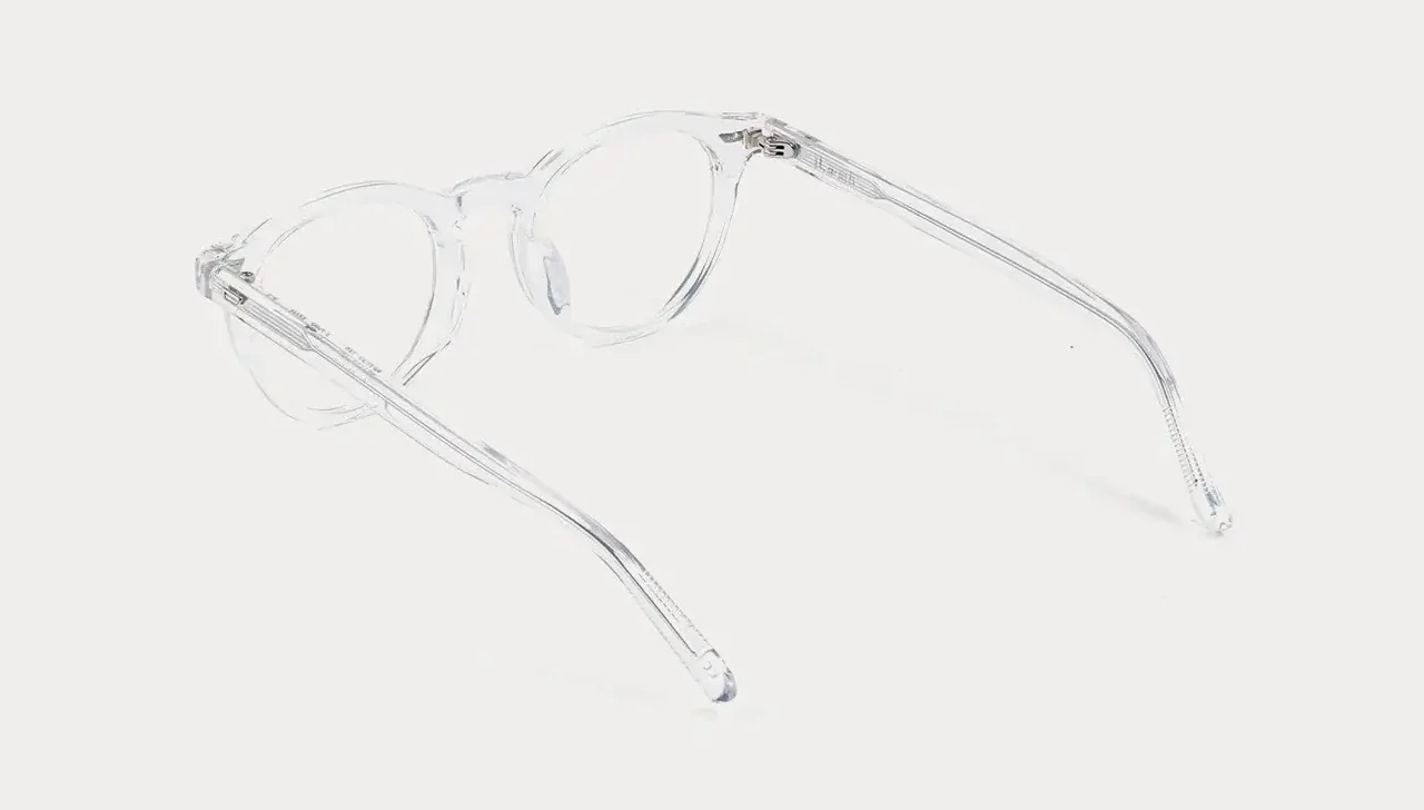 Transparent eyeglass frame