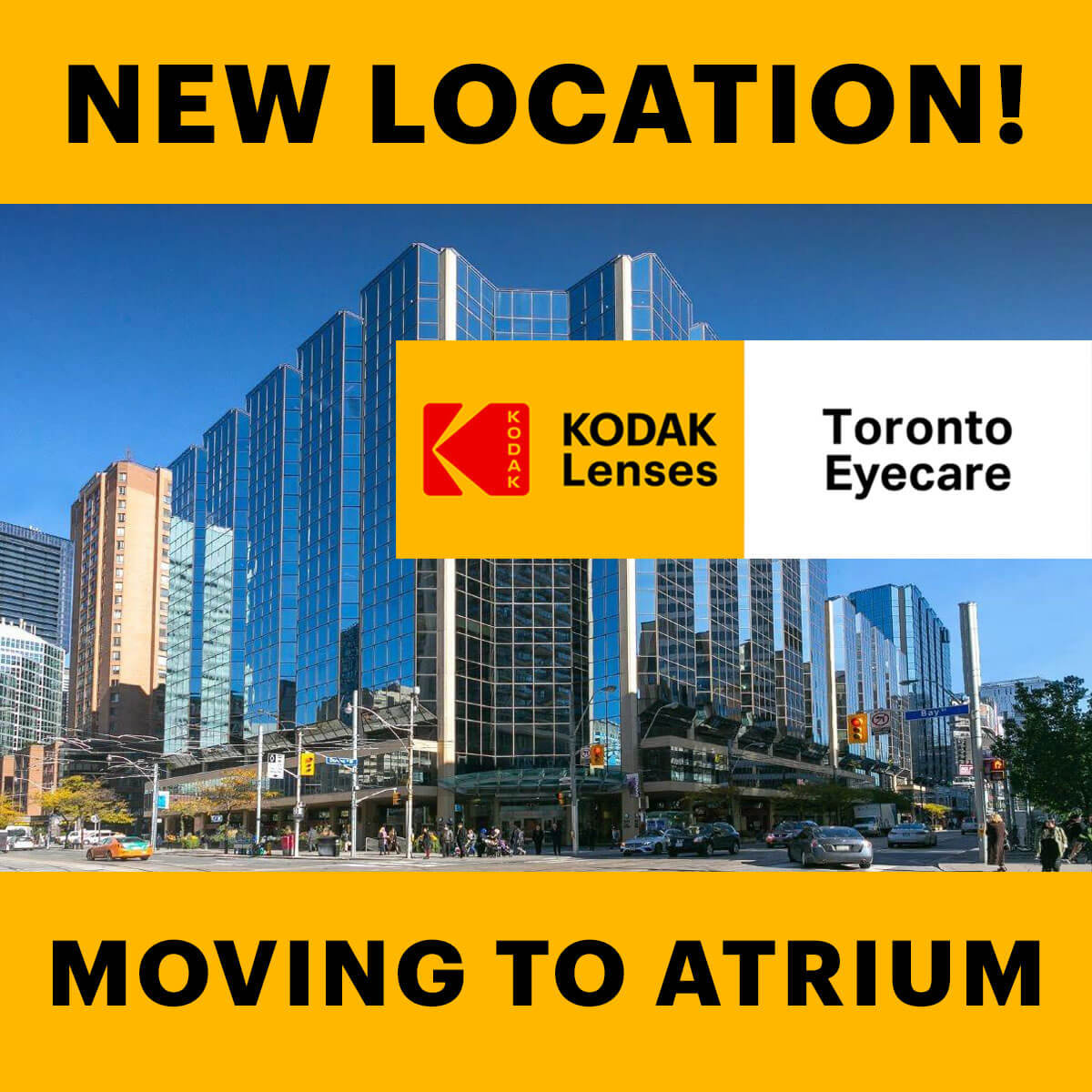 We’re Moving! Important Update from Kodak Lens Toronto Eyecare
